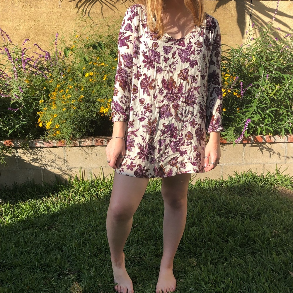 Flower print dress
